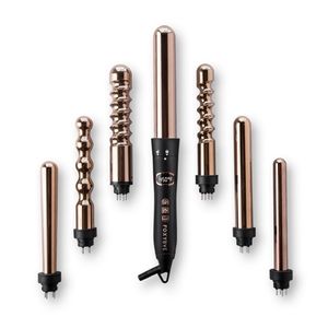 FOXYBAE 7-in-1 Curling Wand Set -  RoseGold (NEW)